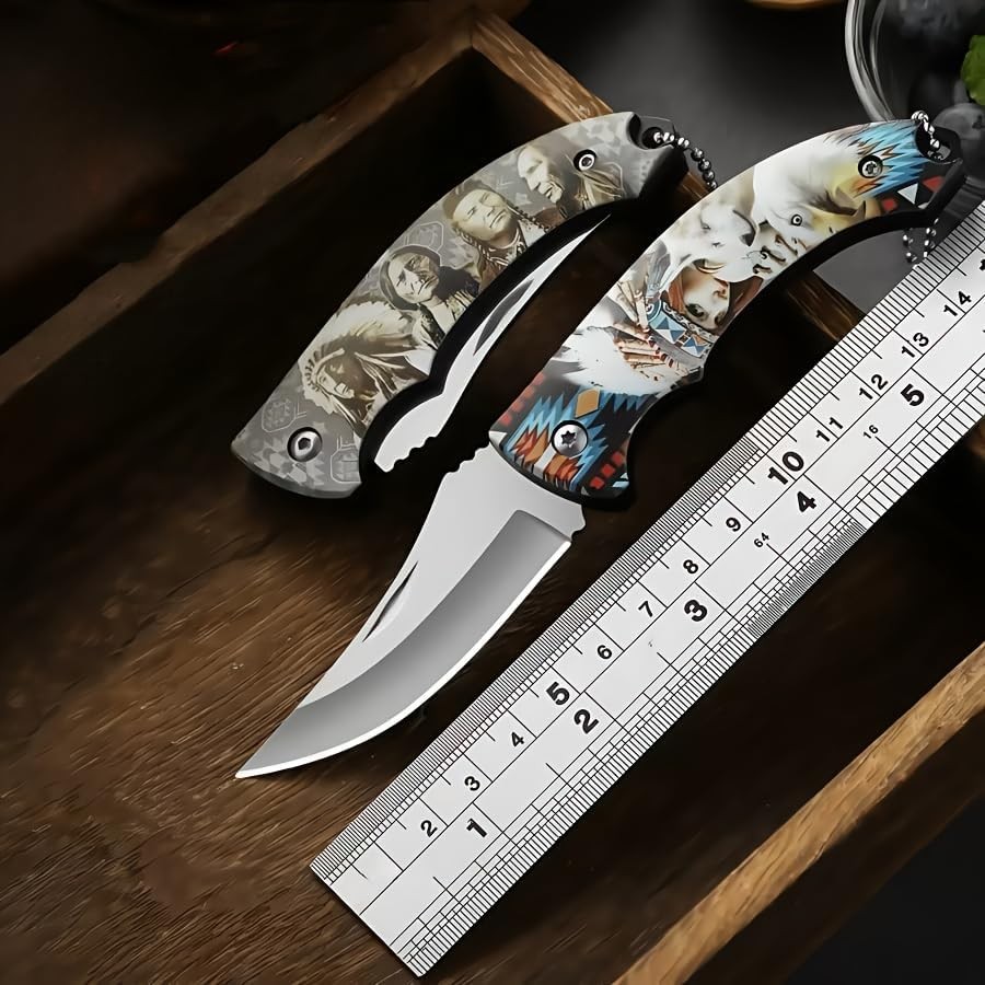 2026 Collector’s edition folding knives,Native American art motifs,4-piece set