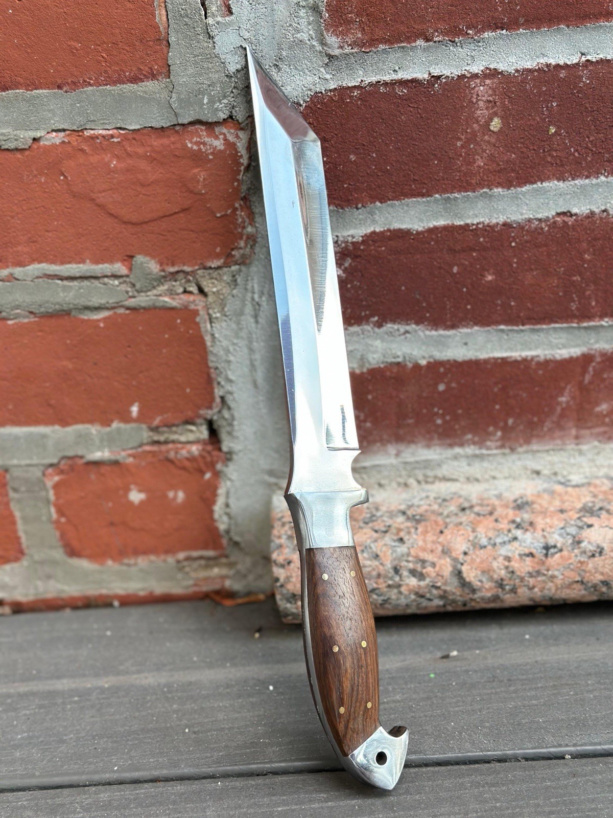 Tanto knife-13”inches Hunting Survival combat-Tactical-forged Fix Blade – Wood