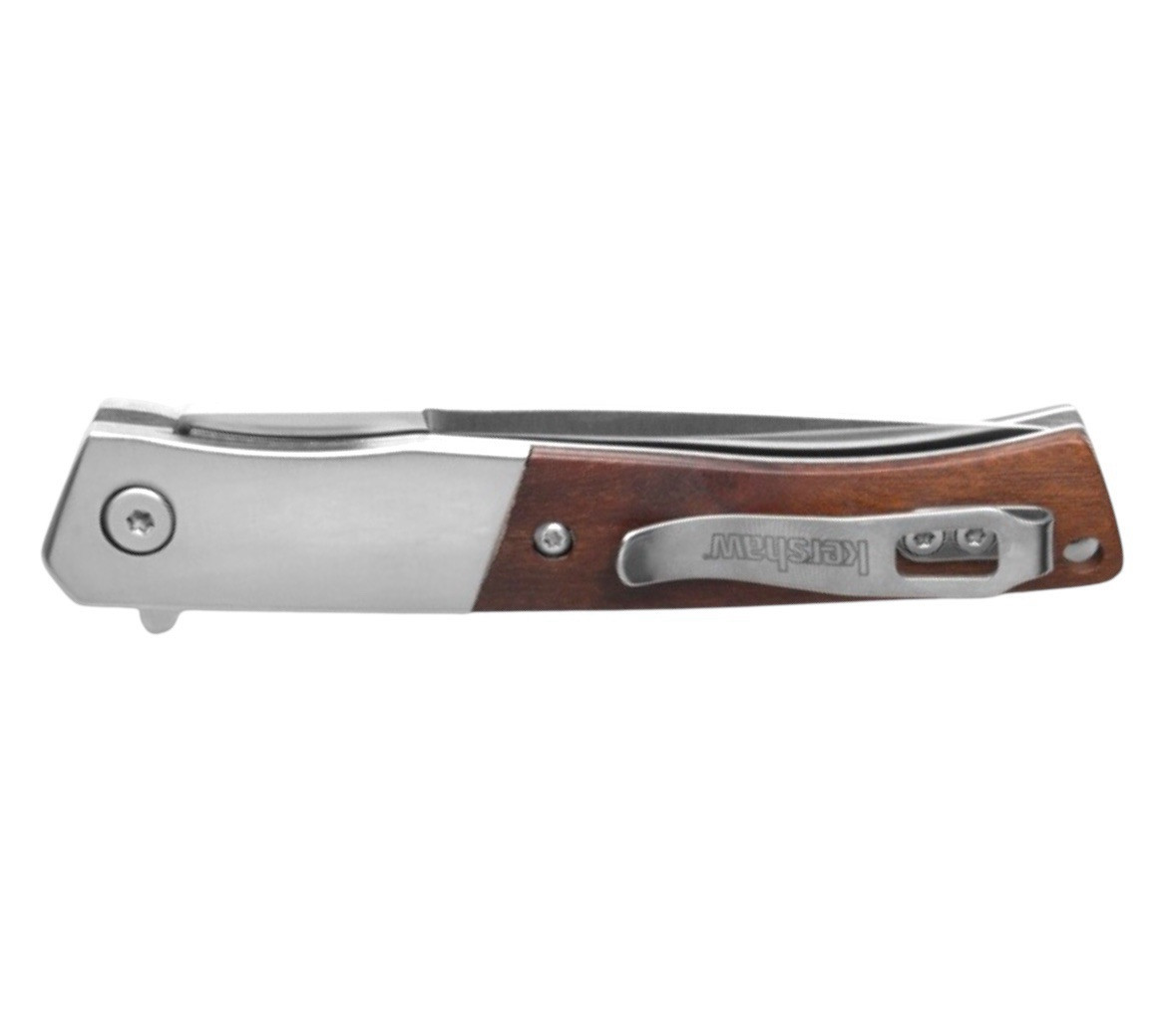 New Kershaw Enhance Assisted Open Pocket Knife Fancy Wood Folder 8Cr13MoV – 1419