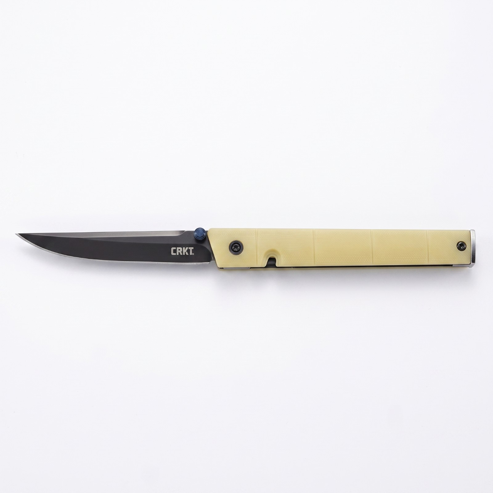 CRKT CEO Bamboo 7096YGK EDC Pocket Folding Lock Knife Yellow-FREE SHIPPING