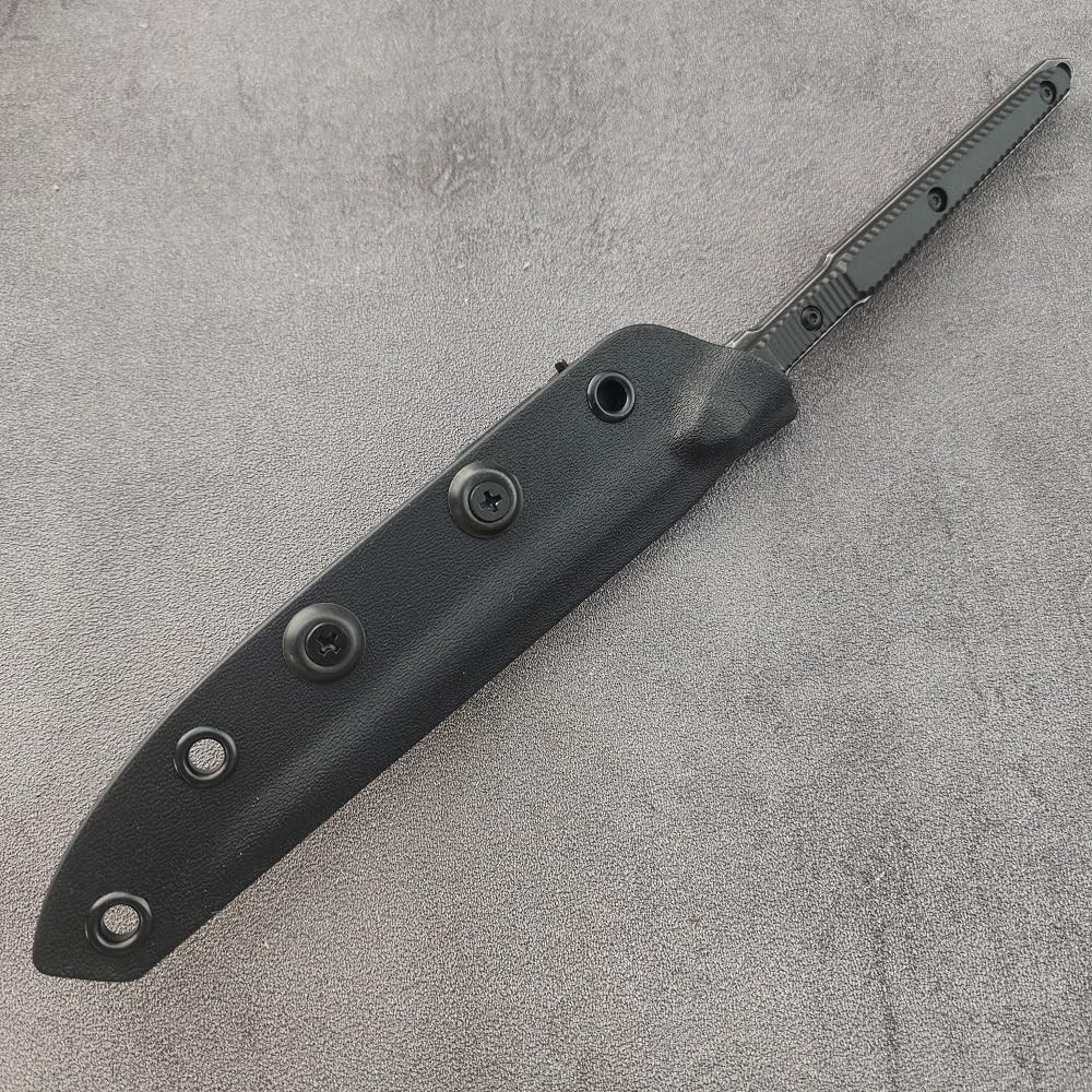 Outdoor Tactical Fixed Blade Knife With Kydex Sheath, 440C Stainless Steel Ae…