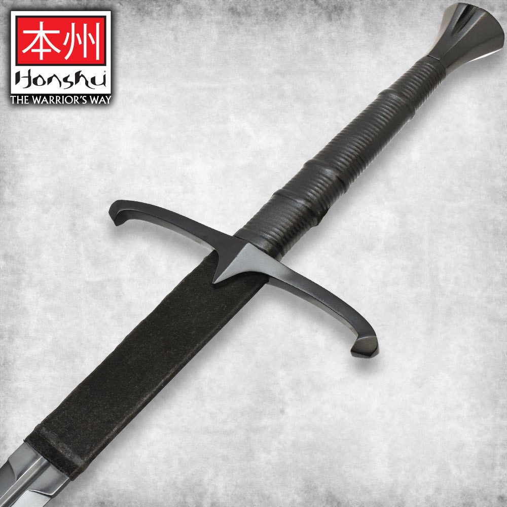 Honshu Black Claymore Sword and Scabbard | Carbon Steel Blade | Overall 57″