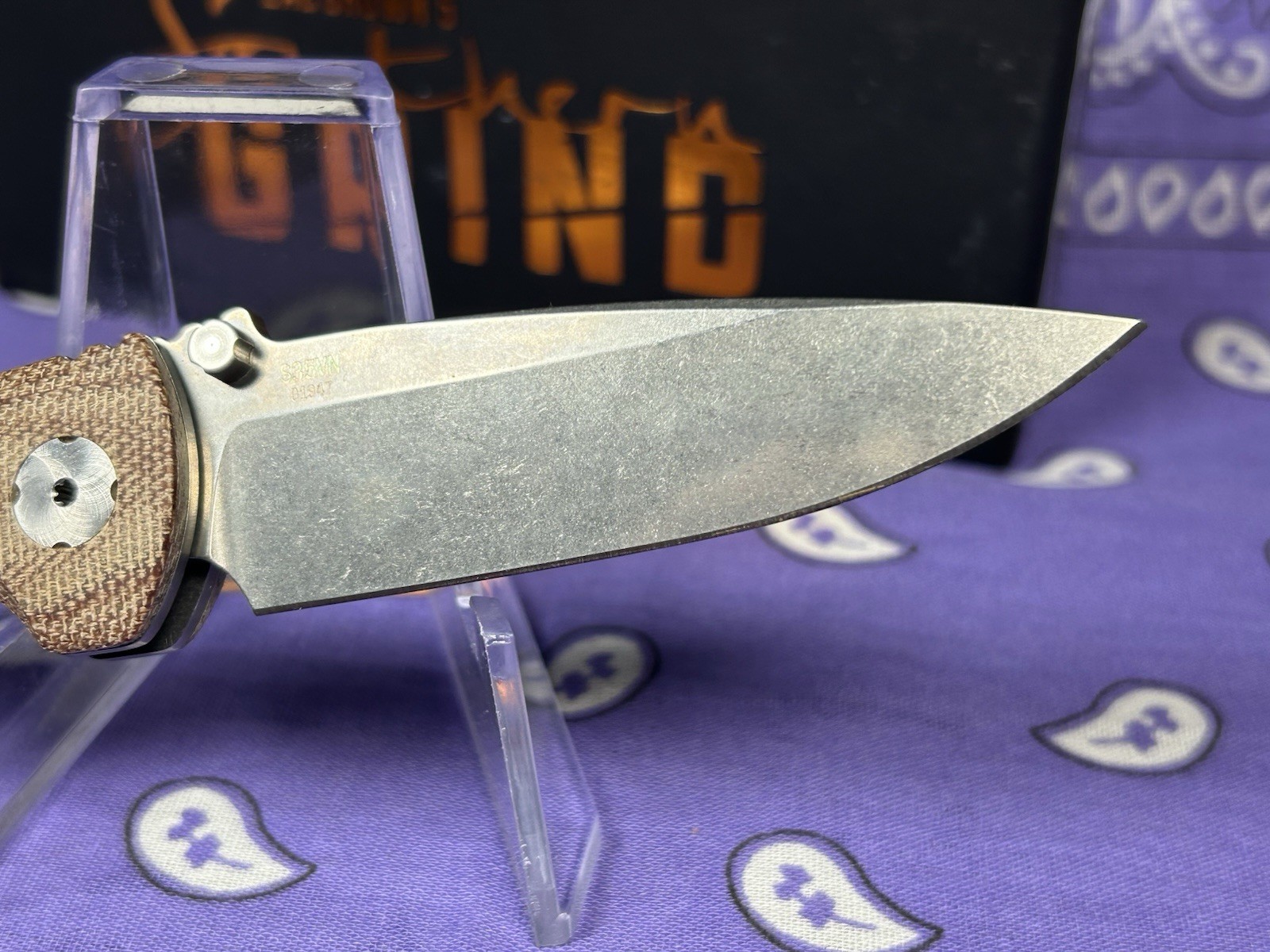 🔥 New Southern Grind Spider Monkey Natural Micarta Handle Titanium Liners S35VN