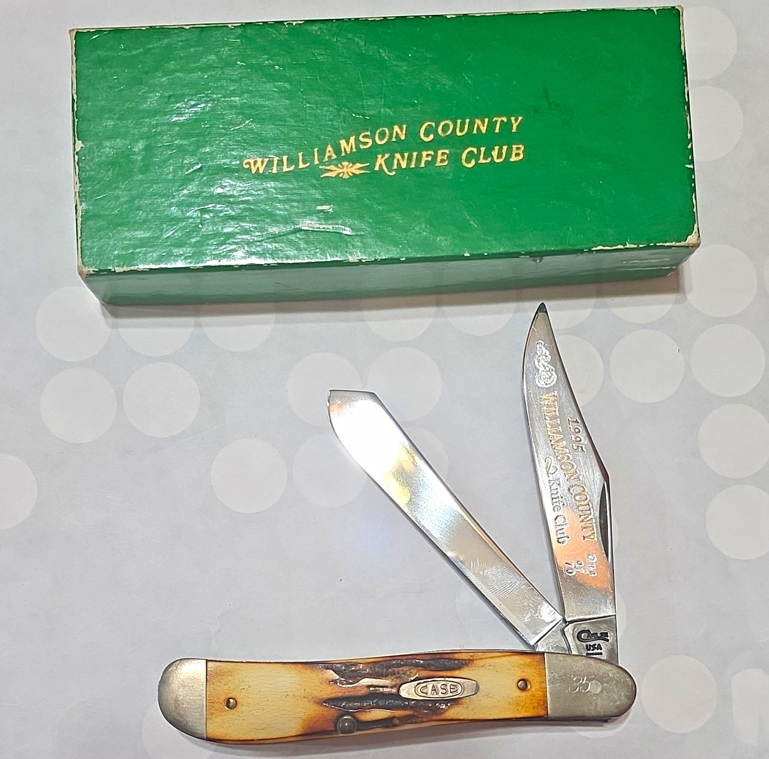 Case 6254 Trapper 2-Blade Slipjoint Pocketknife, Stainless, Bone 1995
