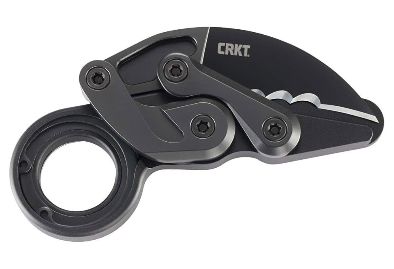 CRKT Provoke Folding Knife with Kinematic: Morphing Karambit, D2 Veff Serrations