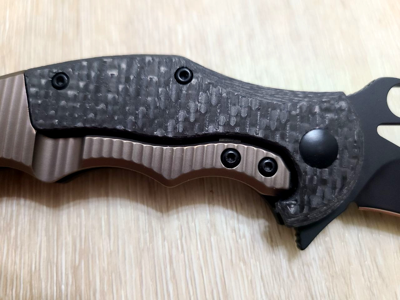 Fox Knives FX-599TICS Carbon Fiber/Titanium Black Made In Italy Karambit