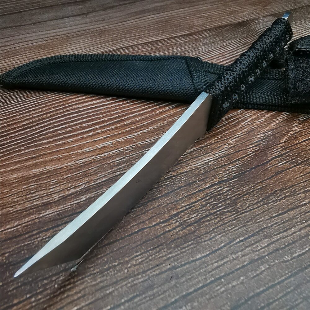 Outdoor mountaineering camping tactical hunting stainless steel hunting knife