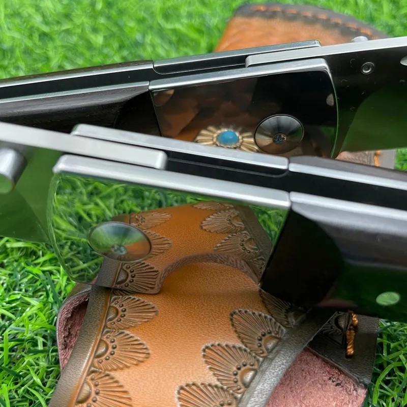 Russian Pchak Folding Blade Knife D2 Steel Hunting Camping Outdoor Knife