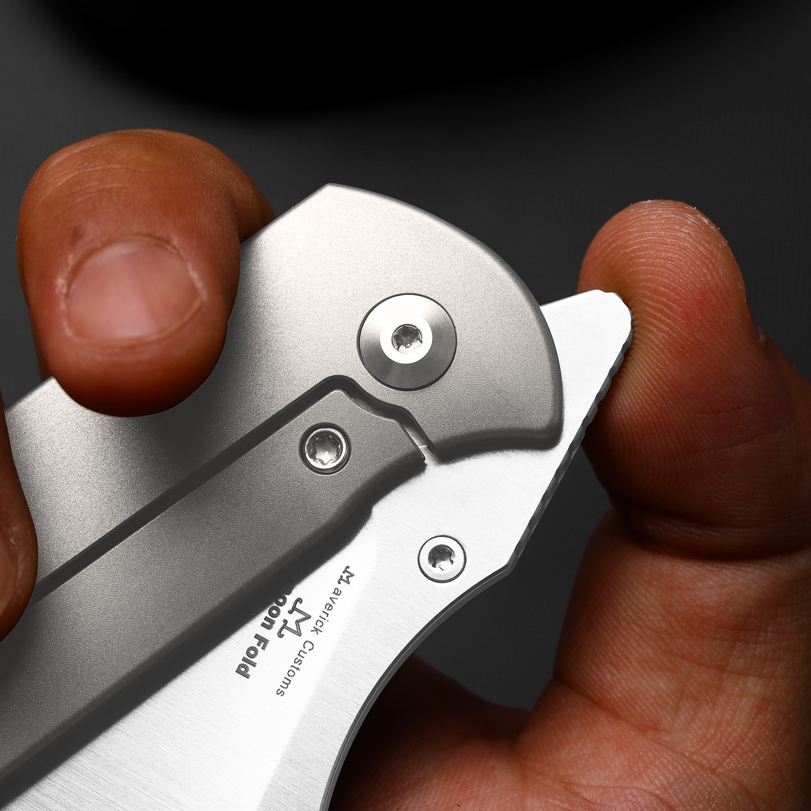 Kizer Harpoon Fold Folding Pocket Knife Elmax Blade Titanium Handle Ki4784A1