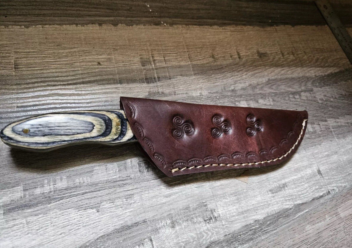 New ☑️Custom Handmade Skinner Knife w/ Leather Sheath ⚡️