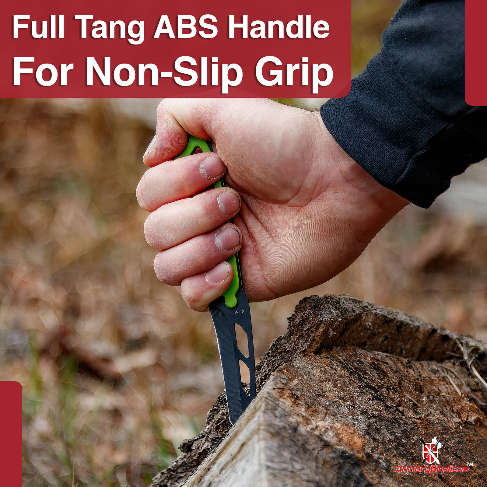 Tactical Emergency Neck Knife – Tactical Zombie Warrior Full Tang Survival Tool