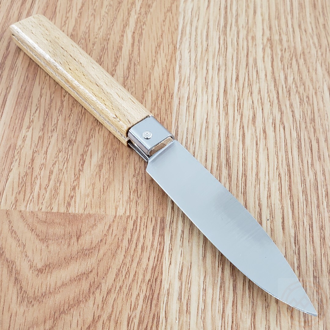 MAM Medium Folder Folding Knife 3.25″ Stainless Steel Blade Beechwood Handle