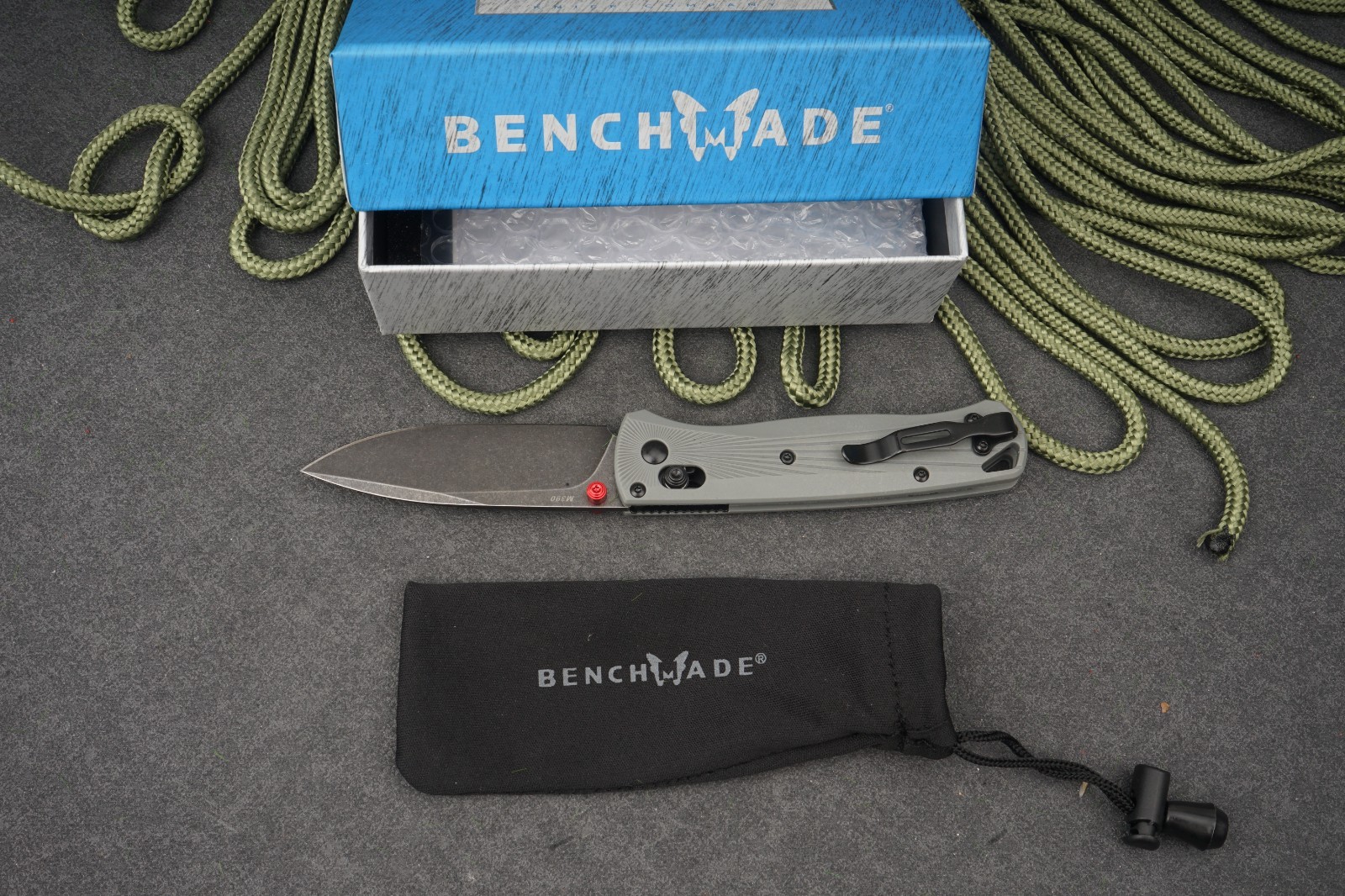 Benchmade 535BK-4 Bugout Gray Aluminum Handle M390 Stainless Steel Knife