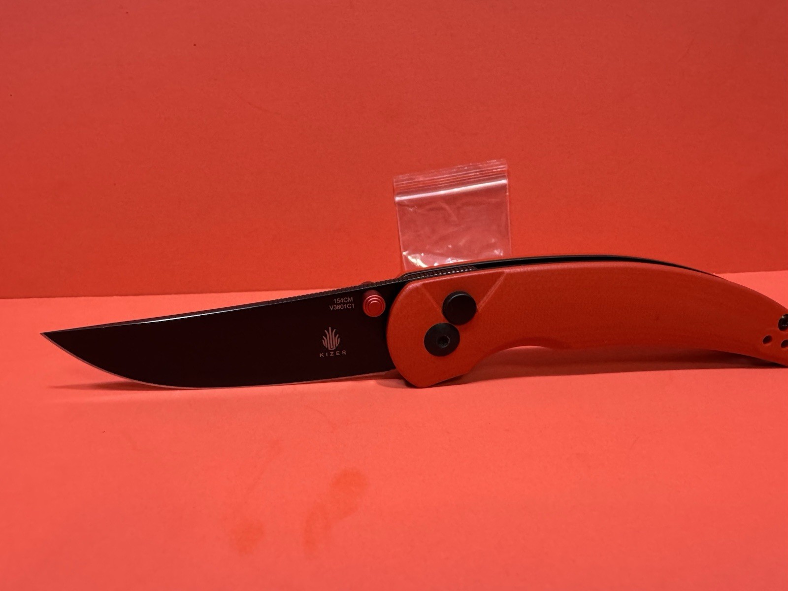 Kizer Chili Pepper EDC Pocker Knife Red G10 Handle 154CM Steel V3601C1 NEW