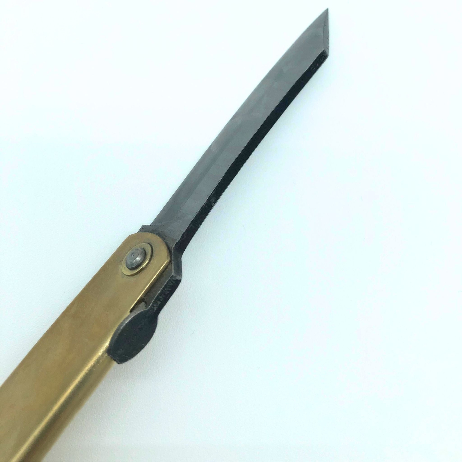 Japanese Higonokami Folding Knife, Blue Paper Steel 100mm – Free Shipping
