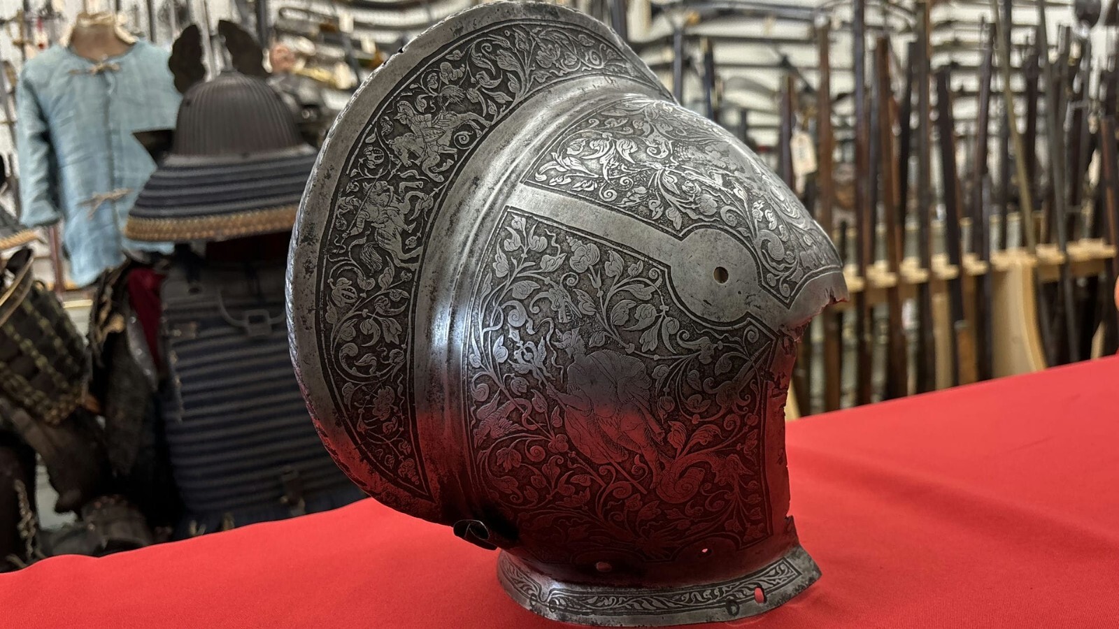 Very Fine Skull Of A Burgonet Helmet Possibly French Circa 1600