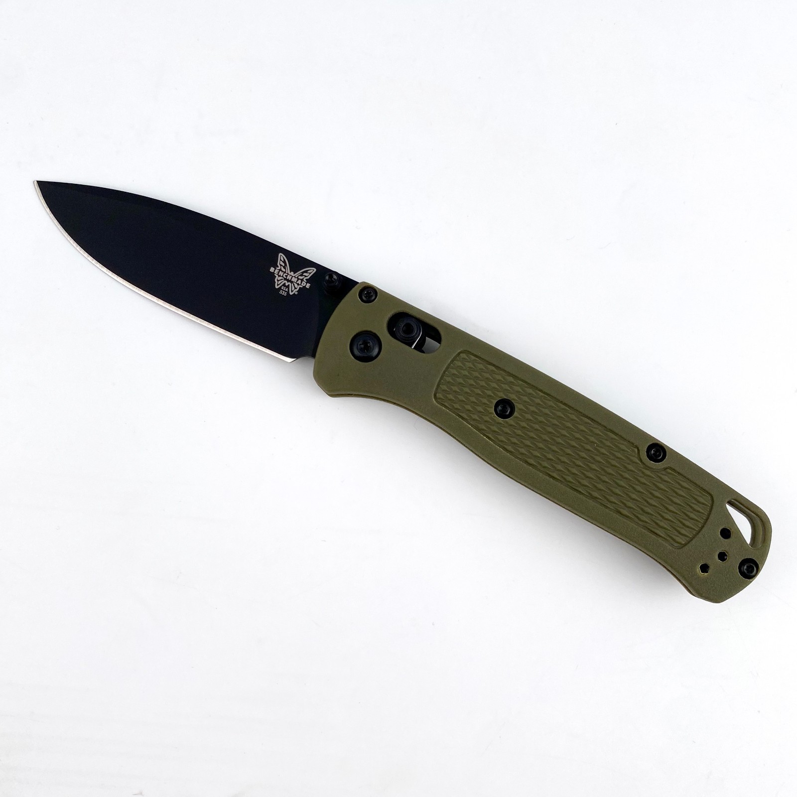 Benchmade 535 Bugout Knife Green CF-Elite Handle CPM-S30V Blade Folding Knife