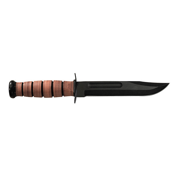 KA-BAR Made in USA 7″ Straight Edge Blade USMC Marines Fighting Knife + Sheath