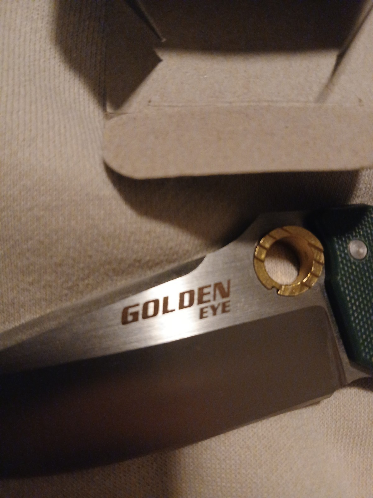 Cold Steel Golden Eye Clip Point S35vn G10 Green Handle Folding Knife