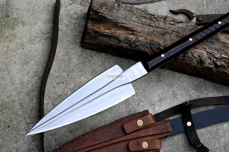 Custom Handmade Carbon Steel Blade Viking Machete Sword | Hunting Sword Camping