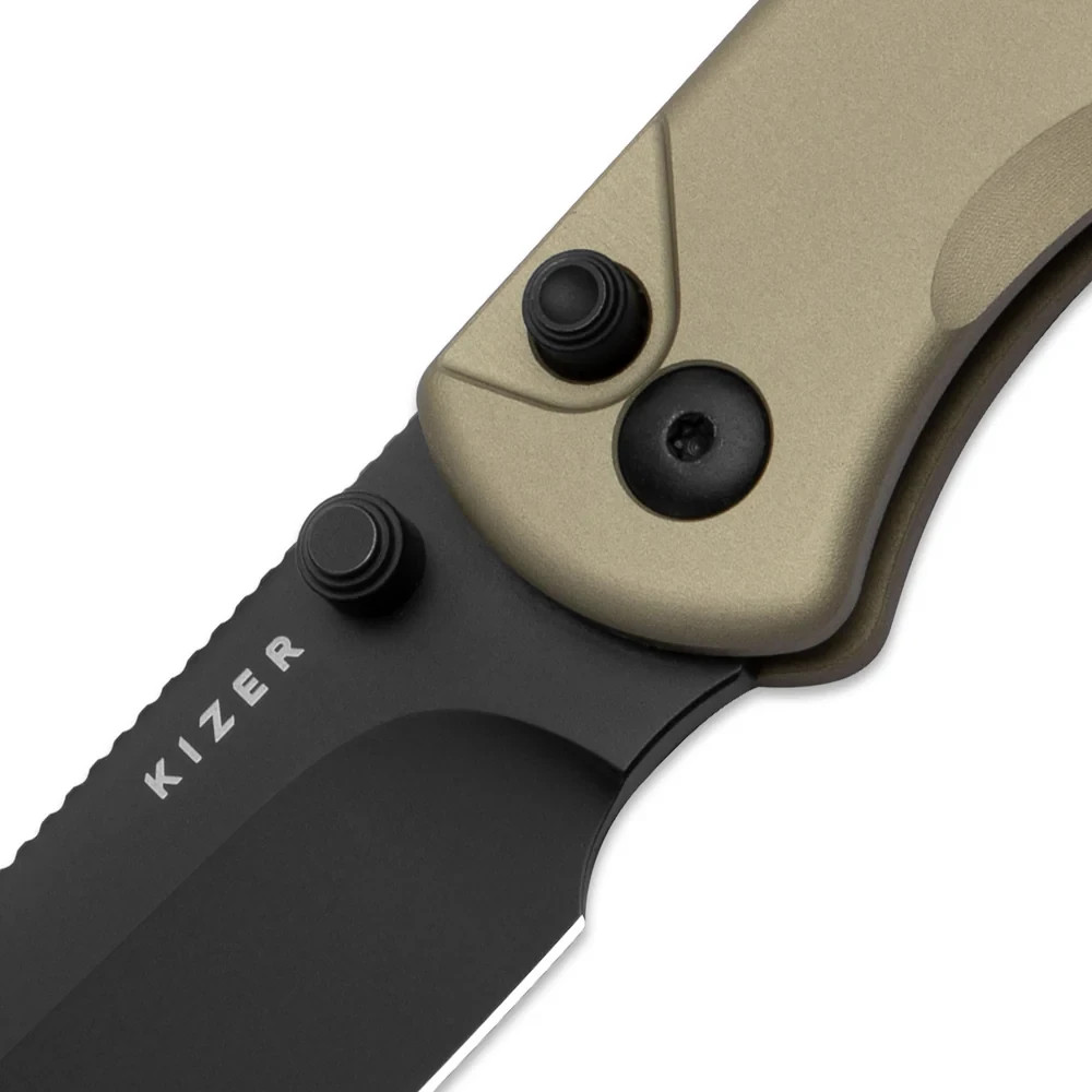 Kizer Cutlery Drop Bear 2 Folding Knife 3″ Nitro V Steel Blade Aluminum Handle