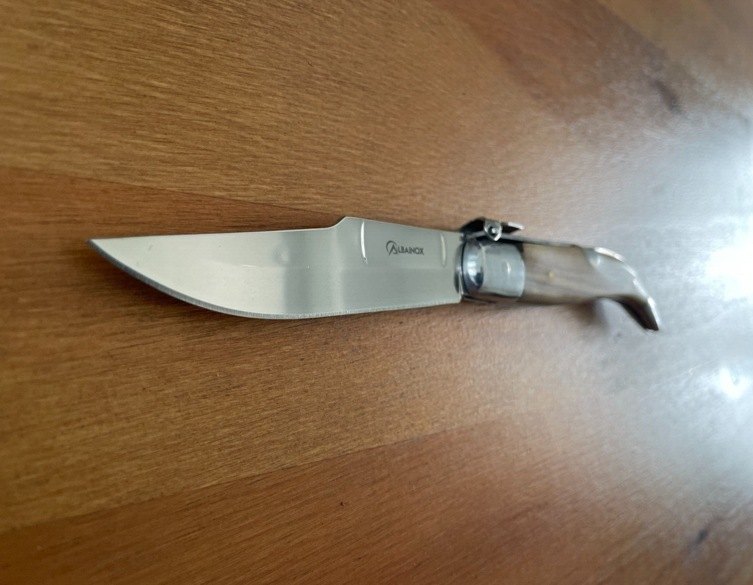 3.6″ Spanish Navaja Teja Albacete Pocket Knife Olive Wood Scales – US Seller