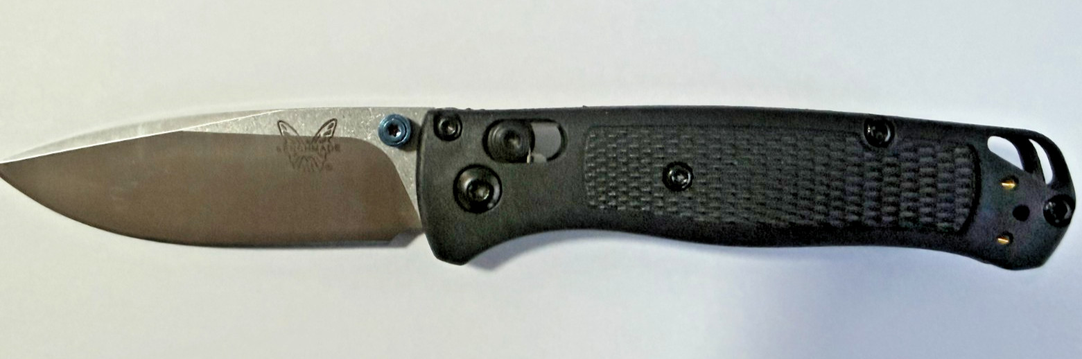 Benchmade 533 Mini Bugout Folding Knife Black Handle Blue Class