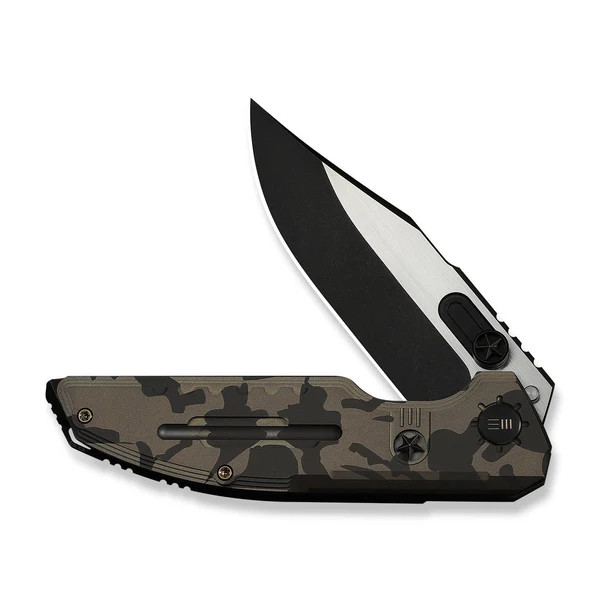 WE Knife Muster 1/210 23058-3 Desert Terrain Titanium M390 Stainless Steel