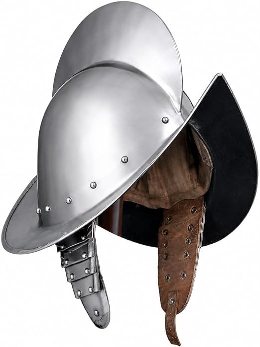 Spanish Comb Morion Boat Medieval Helmet 18 Gauge Steel Rustic Vintage Home
