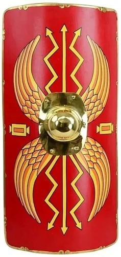 Roman Functional Shield 18» Inch Medieval Armour Scutum Legionary Steel Shield
