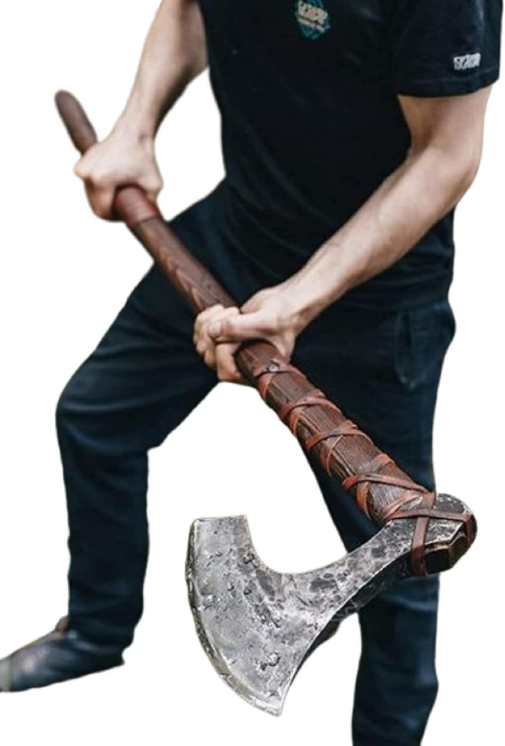 Large Berserker Axe Norse Axe Scandinavian Double Handed Viking Hatchet Axe