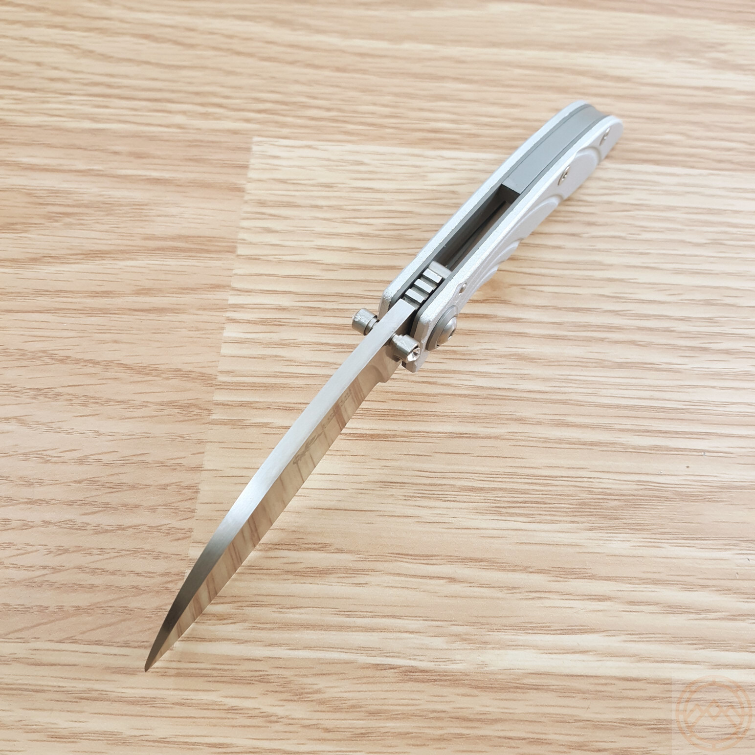 Linton Cutlery Linerlock Folding Knife 3.25″ ATS-34 Stee Blade Aluminum Handle
