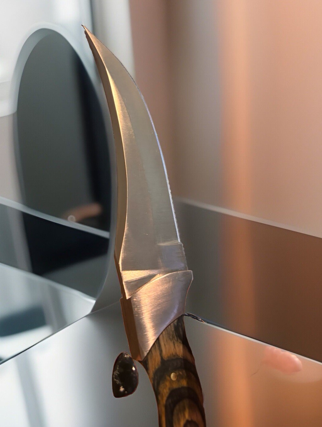 New ☑️Custom Handmade Skinner Knife w/ Leather Sheath ⚡️