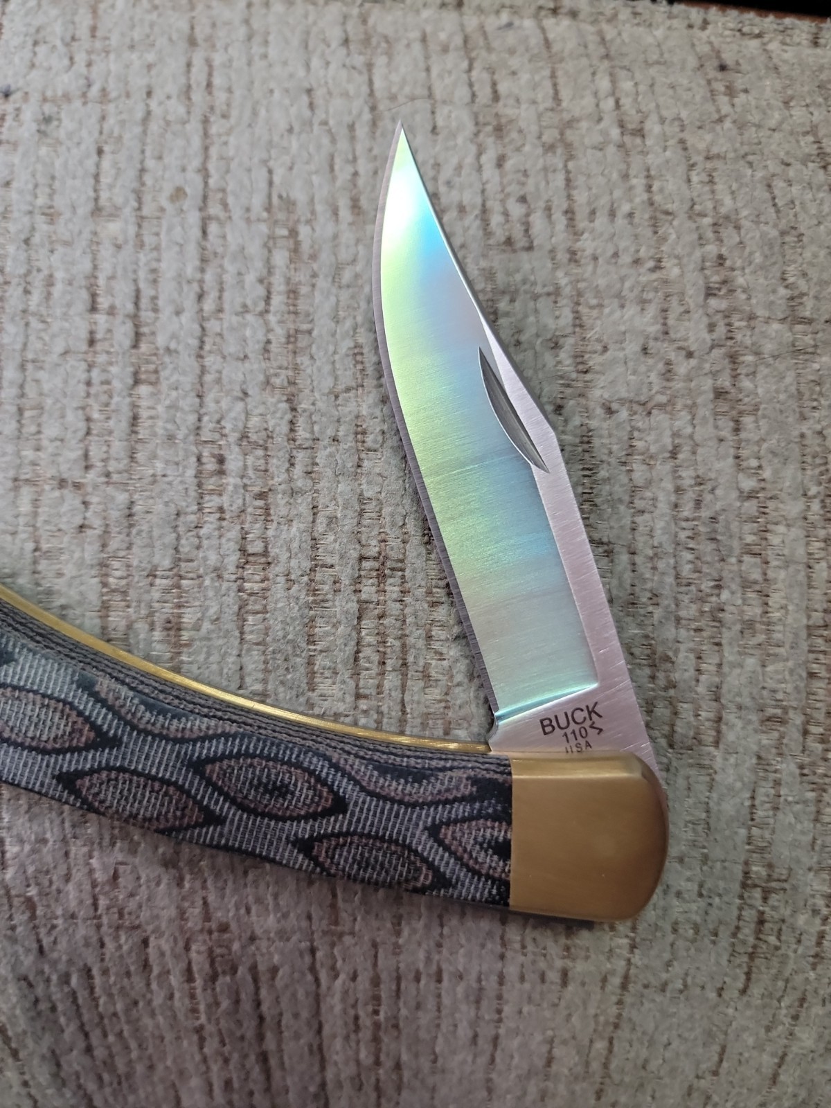 1 Of 250 SMKW Exclusive Buck 110 Python Magnacut Micarta Folding Hunter 2025