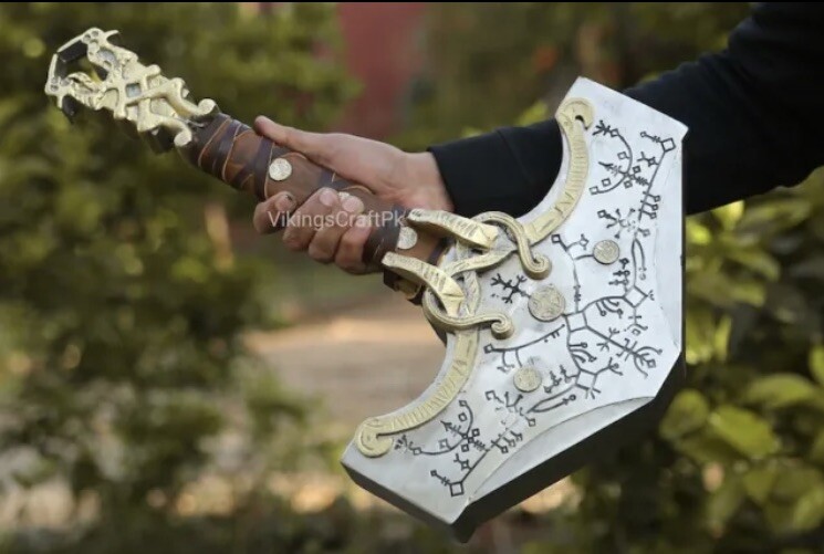 Custom Handmade Carbon Steel Blade God Of War Hammer | Thor Hammer | God of War