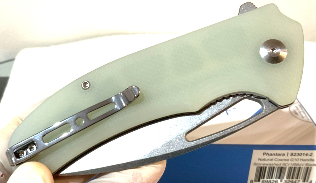 *PHAT BLADE* JADE (Sencut) Phantara 9Cr18MoV *BIG* Blade ~ Protection Knife