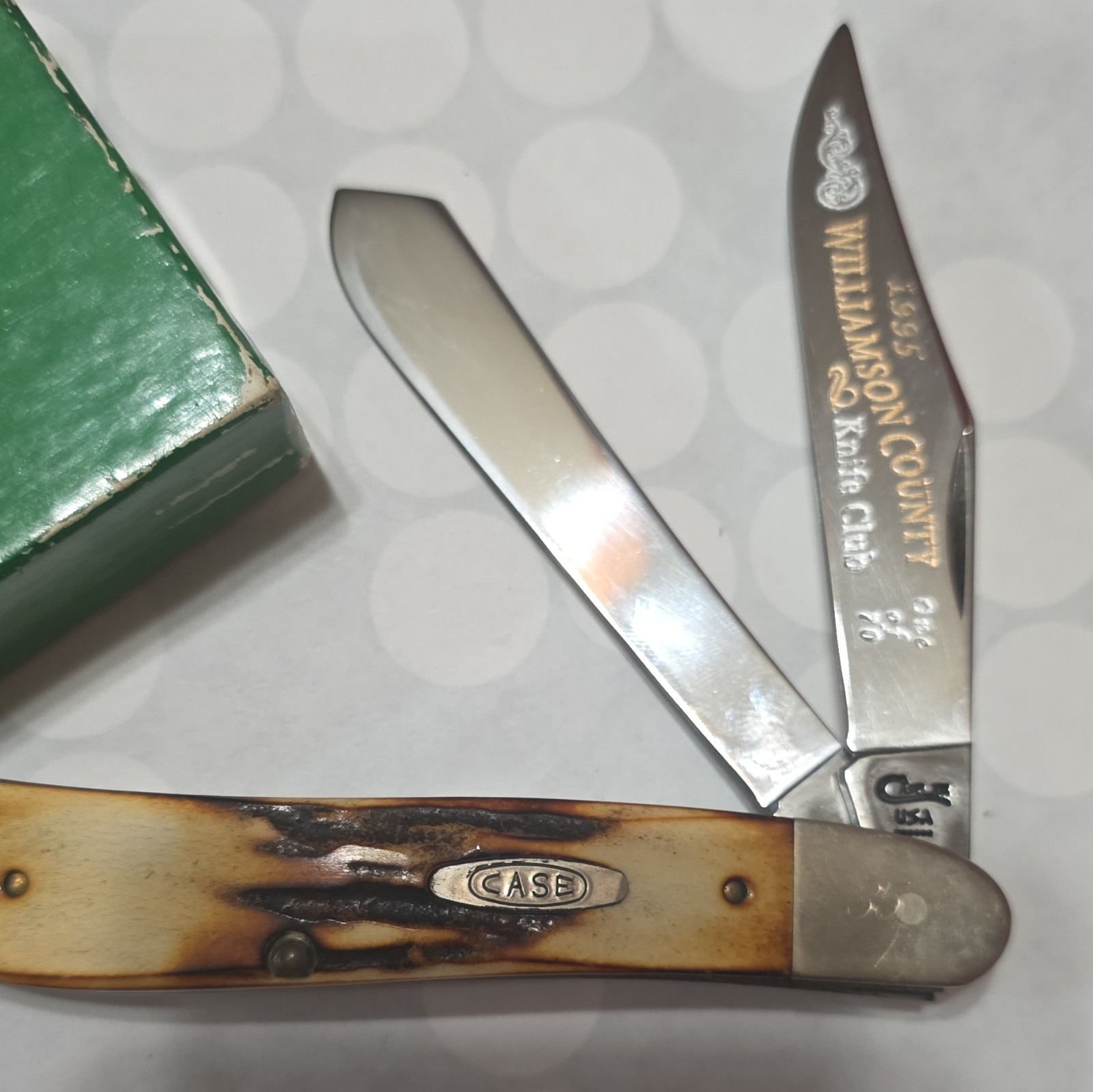 Case 6254 Trapper 2-Blade Slipjoint Pocketknife, Stainless, Bone 1995