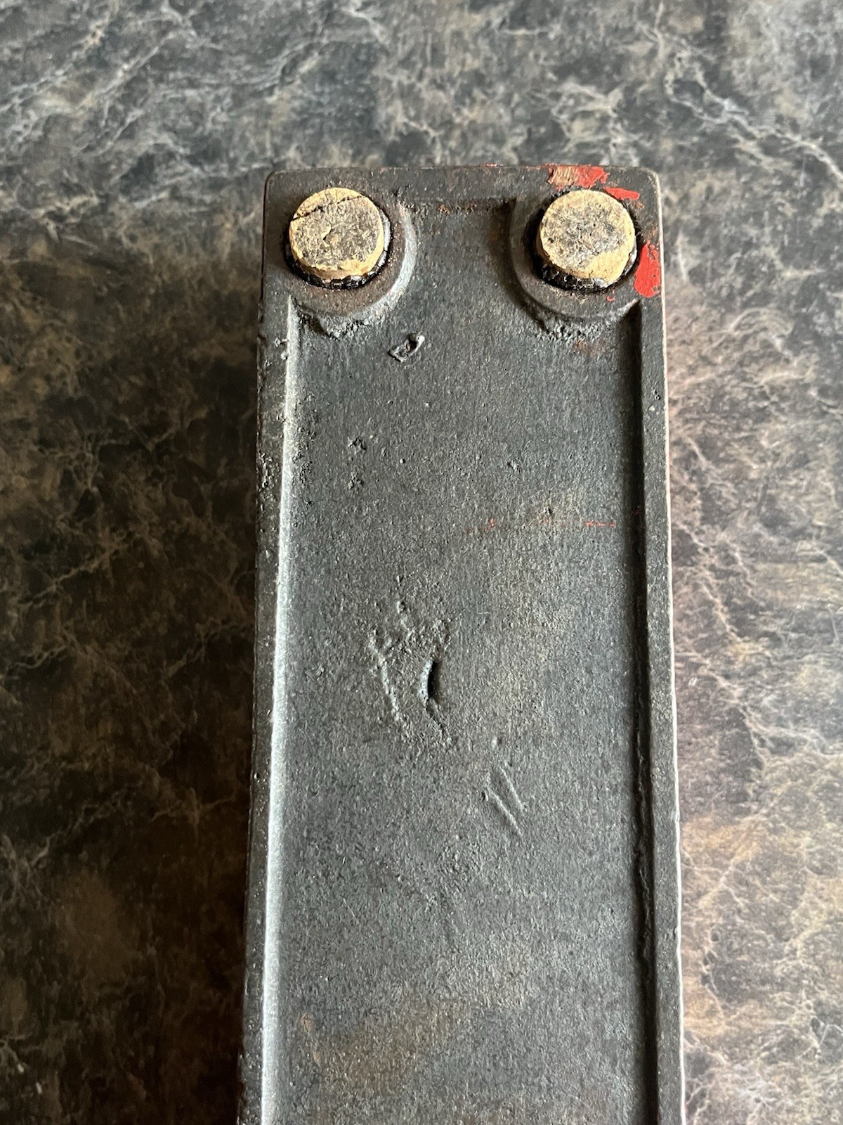 Vintage India Oil Stone Cast Iron Box Norton Co. Pike Mfg Pike N.H. USA