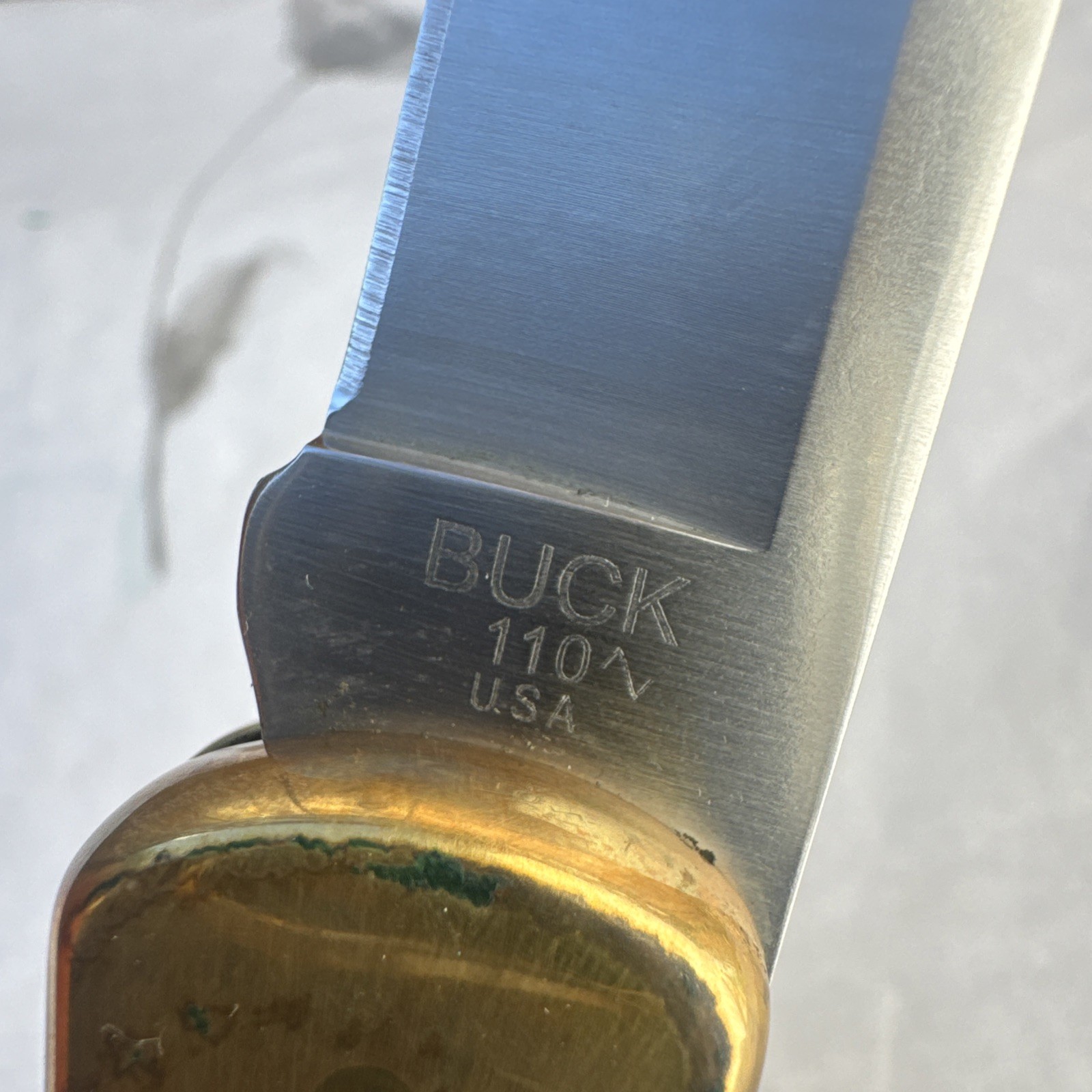 2024 Buck 110 USA Folding Hunting Knife w/ Sheath *Pre-Owned