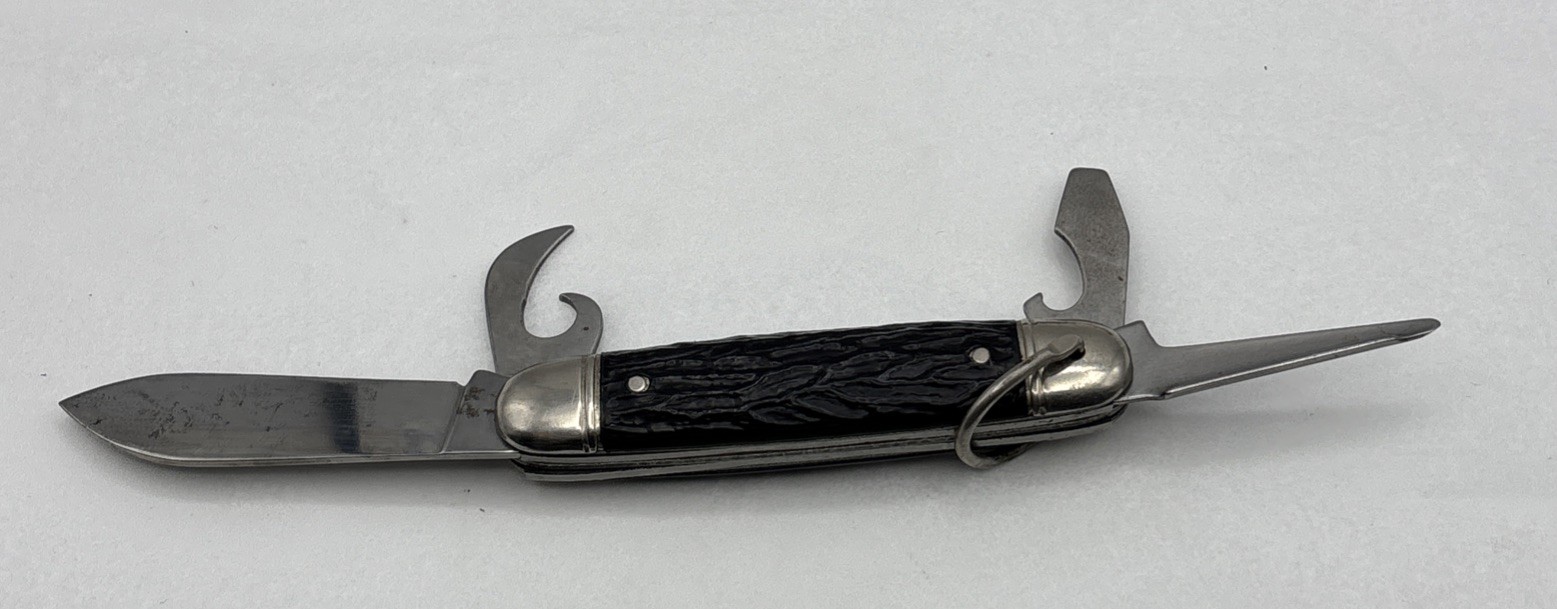 Vintage Imperial Stag Head Series Fixed Blade Hunting Knife & Pocket Knife