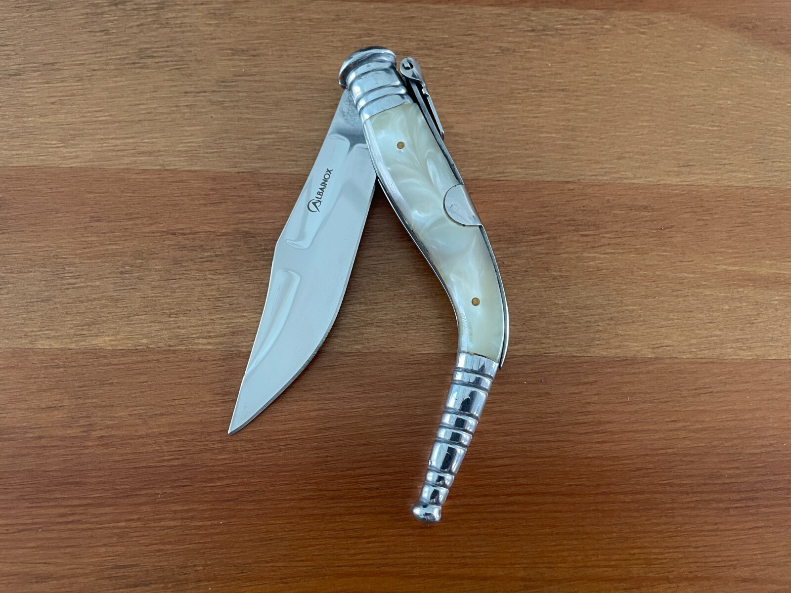 3.75″ Navaja Sevillana Bandolera Nacre Imitation Handle from Spain – US Seller