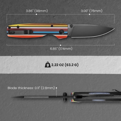 Kizer Original EDC Folding Pocket Knife 154CM Blade G10 Handle V3605C1