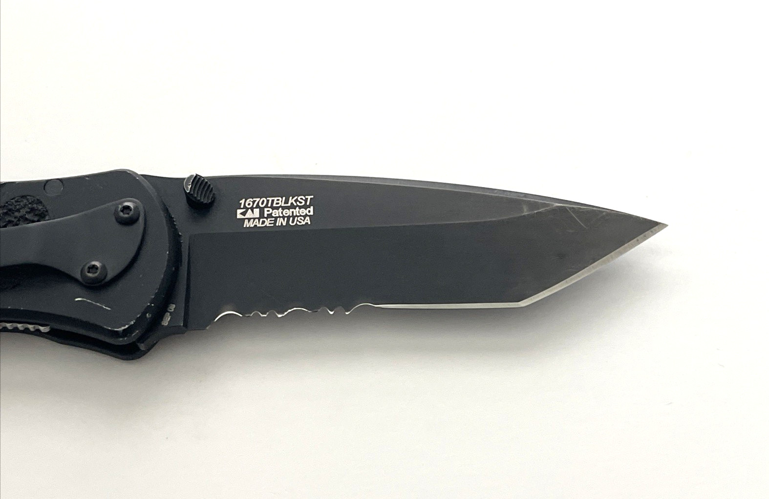 Kershaw 1670TBLKST Blur Tanto Folding Knife Sandvik 13C26 Aluminum USA 2008
