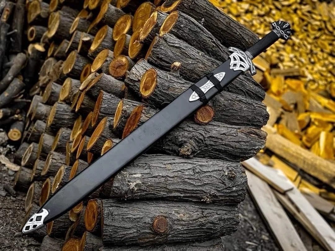 Hand Forged Damascus steel Viking Sword Sharp Battle Ready Medieval Sword