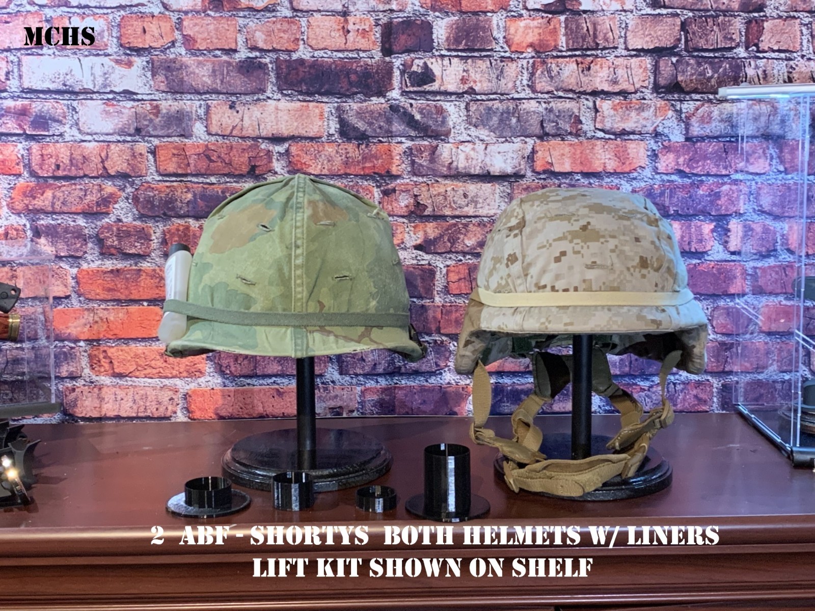 OWC-I-C Helmet Stands w/ height & Finish options, Lg & Sm dia. Tops &»Lift Kit»