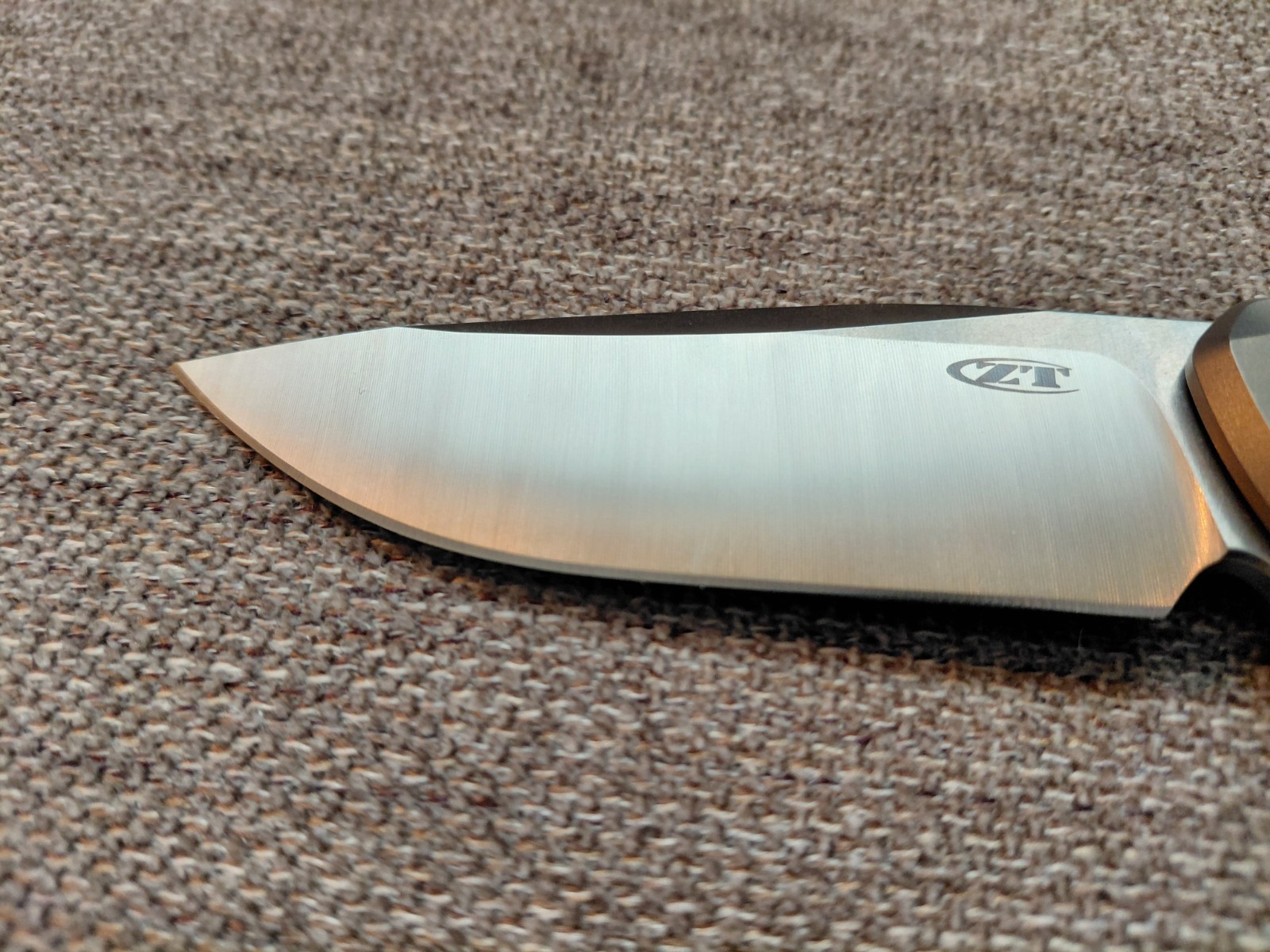 Zero Tolerance 0044 CPM S45VN Titanium Button Lock Manual Drop Point Knife