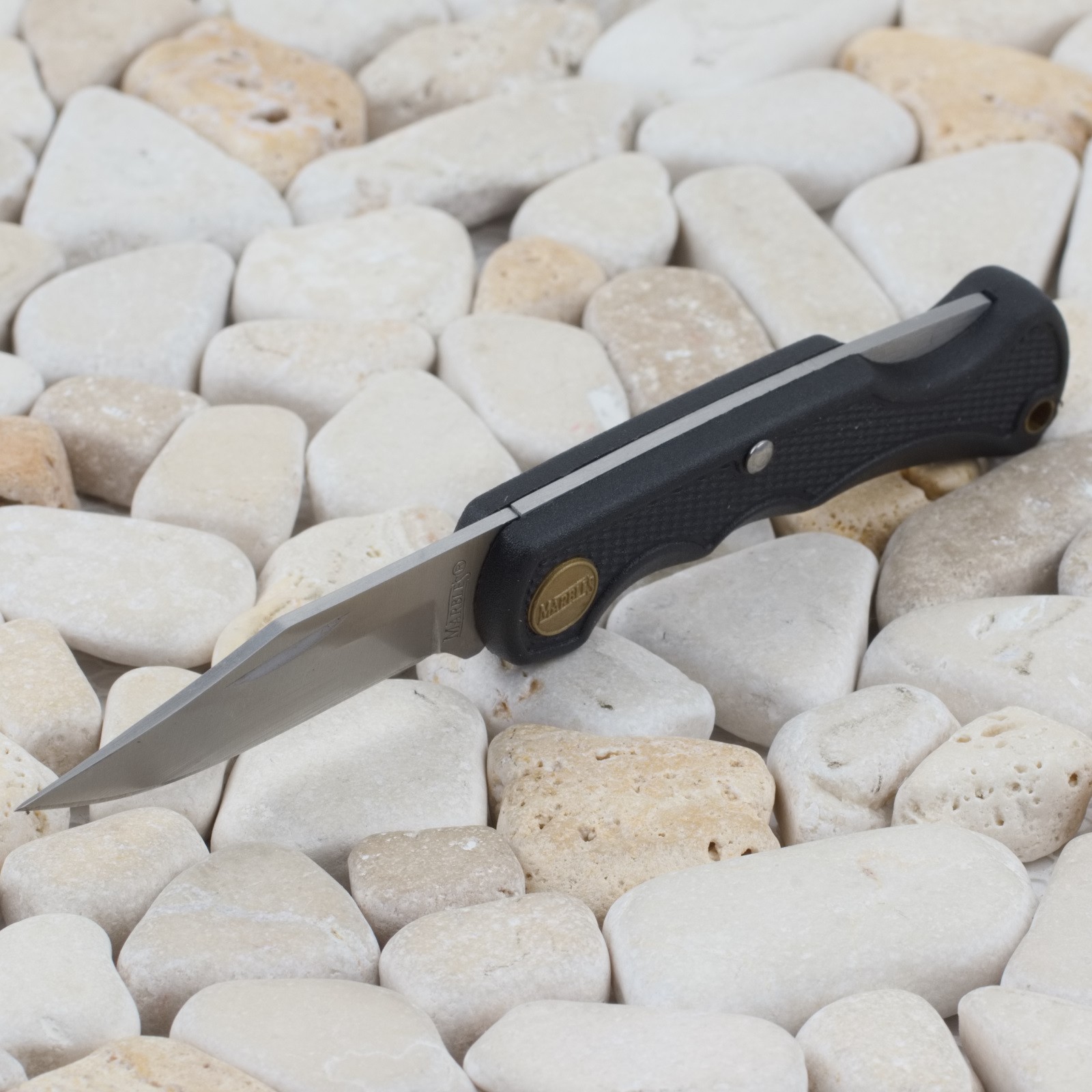 Marbles Black Lockback Folding Pocket Knife MR567 Clip Point Blade