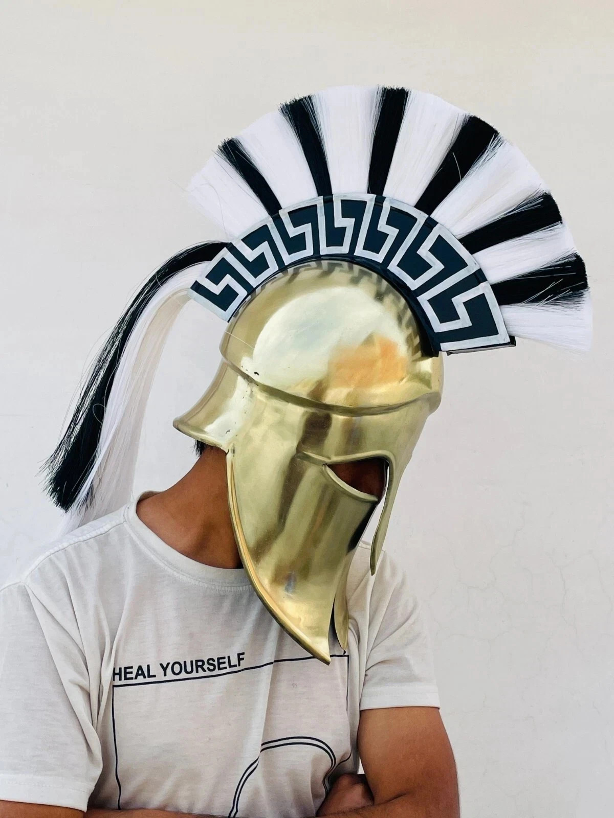 Medieval Wearable Roman Greek Corinthian Authentic For Trojan War Helmet Armor