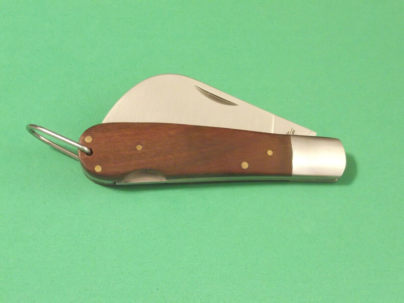 Rite EDGE 210600 Hawkbill wood handle folding lockback pocket knife 4″ closed