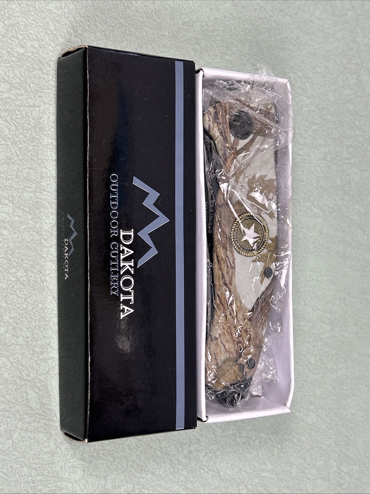 Pocket Knife Cutlery Camo United States Army Military Hunting Dakota Outdoor